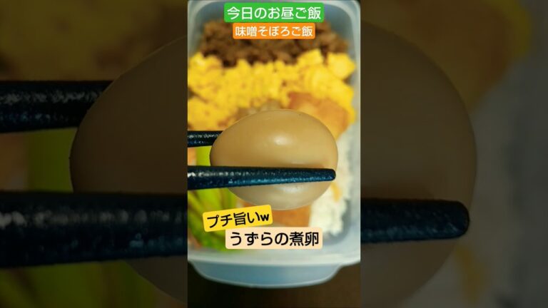 味噌そぼろご飯【今日のお昼ご飯】野菜が高い時はきのこに頼る🍄 2024/9/20