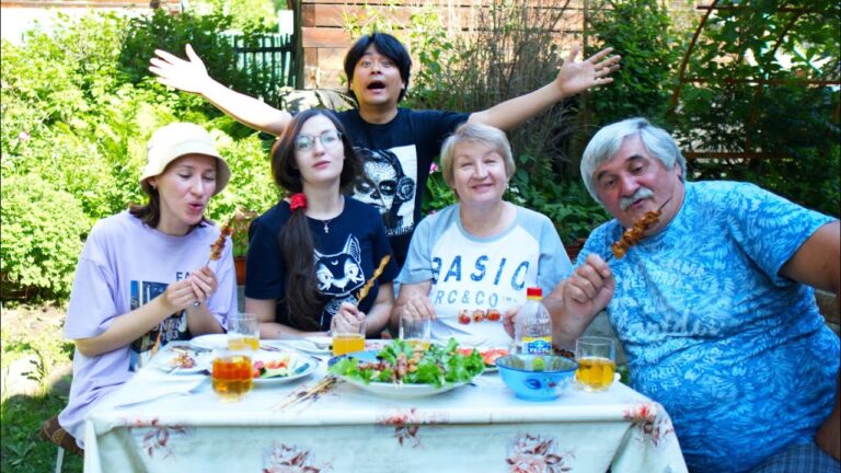 夏だよ家族全員集合！今年初のみんなで焼き鳥！