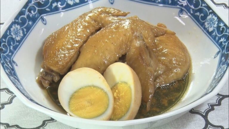 手羽先と茹で卵のさっぱり煮【キチキチキッチン】