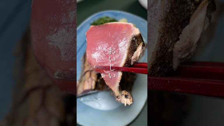 私の昨日の晩ごはん【カツオのタタキ、シマアジのタタキ、きんぴらごぼう、卵焼き、鶏とせりの汁、ご飯】#shorts #料理 #晩ごはん #日々のごはん