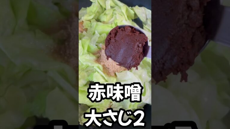 キャベツと鶏ムネ肉の旨辛味噌炒め　#shotrs