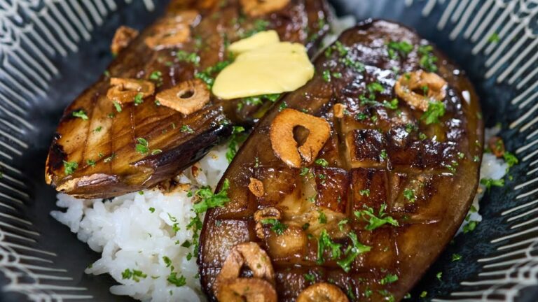 野菜が出していい満足感じゃねぇ【なすステーキ丼】原価100円