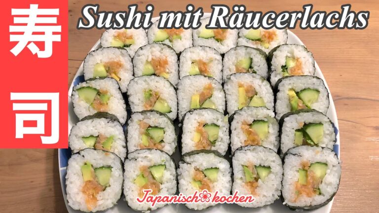 [ドイツ生活30年] スモークサーモンの巻き寿司を作った /Sushi mit Räucherlachs