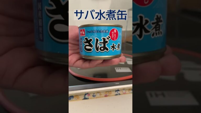 【ダイエット飯】サバの水煮缶で味噌汁を作った #Shorts