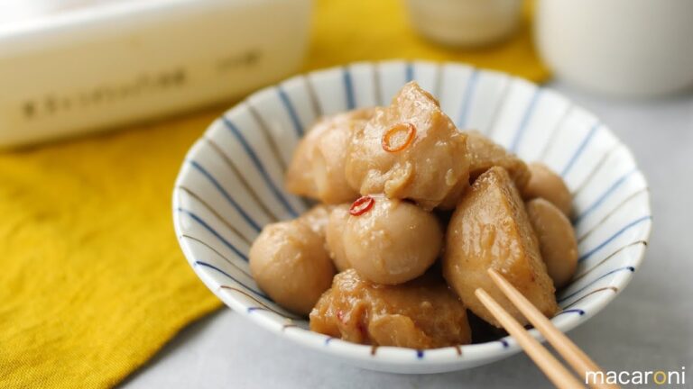 【作り置き】しっかり味しみ！ 里芋と うずら卵の ピリ辛煮 のレシピ 作り方