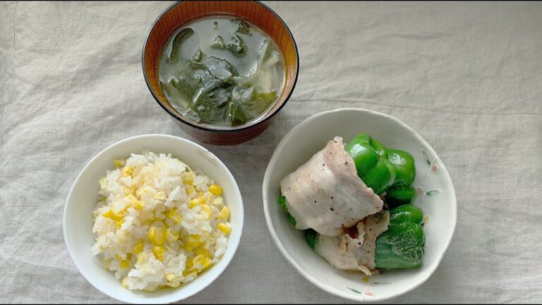 丸ごとピーマンの肉巻き【飛田和緒レシピ】茅の輪くぐり