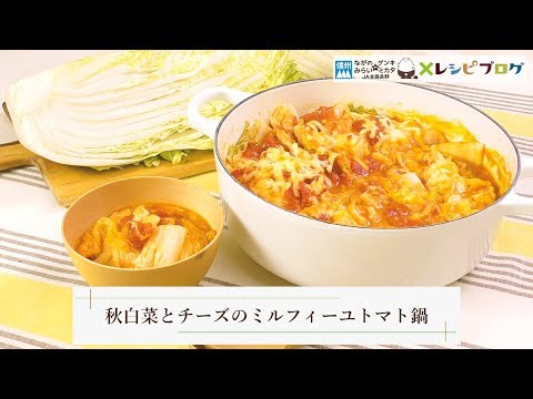 白菜1/2個ペロリ！万人ウケ間違いなしの「秋白菜とチーズのミルフィーユトマト鍋」