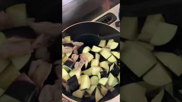 【作り置き】ナスと豚肉の煮浸し