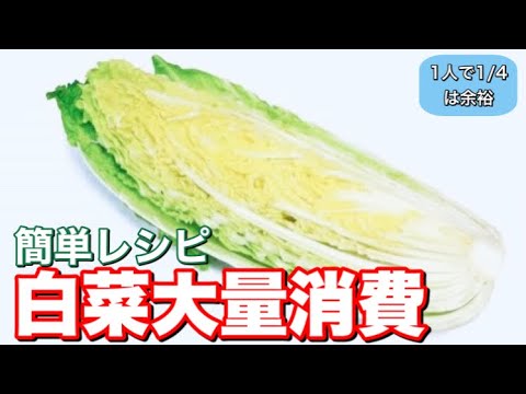 白菜 レシピ【大量消費】1/4ペロって食べちゃう。簡単レシピをプロが教える。