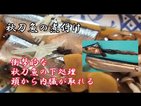 【おうちごはん】秋刀魚の下処理が衝撃的‼️秋刀魚の煮付け❇