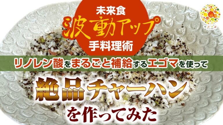 【未来食波動アップ手料理術】免疫力UP!するαリノレン酸をまるごと補給するエゴマを使って絶品チャーハンを作ってみた。　＃手料理　#砂糖ゼロ #未来食