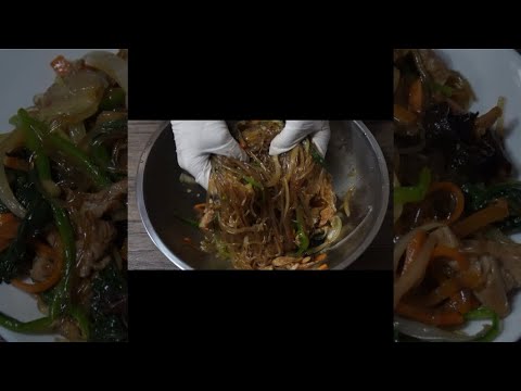 【韓国料理1分レシピ】 絶対失敗しない激うまチャプチェ作り方  #shorts