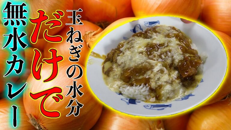 水を一切使わない玉ねぎたっぷり無水カレー！