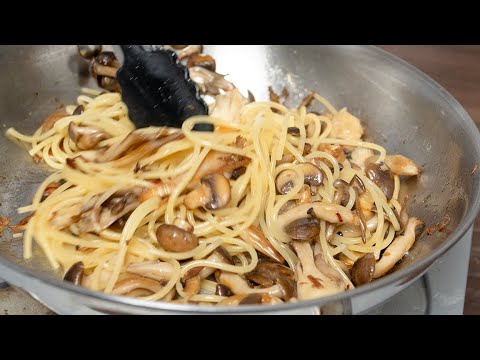 キノコは焦がすのが正解！鬼キノコのペペロンチーノ【 #aosパスタ選手権2024 】